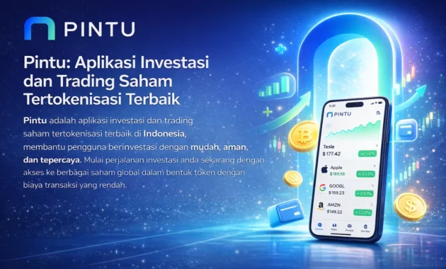 Pintu Aplikasi Investasi dan Trading Saham Tertokenisasi terbaik