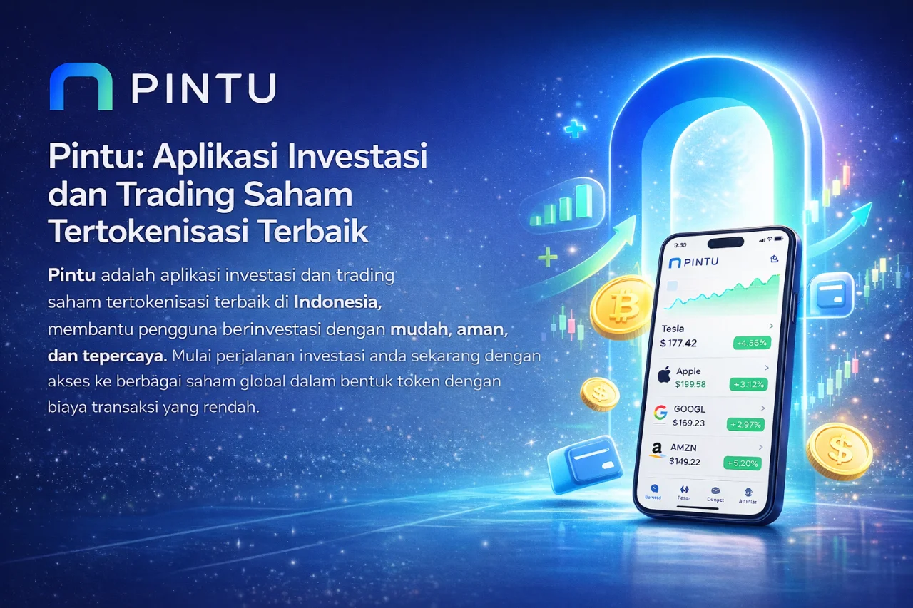 Pintu Aplikasi Investasi dan Trading-Saham Tertokenisasi terbaik